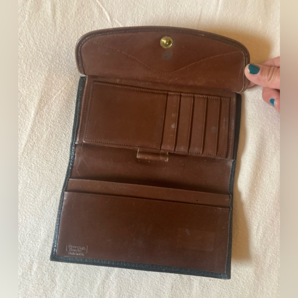 Vintage Dooney & Bourke Navy Blue Wallet - Picture 10 of 16